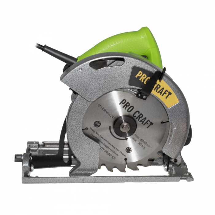 Elektromos körfűrész PROCRAFT KR2000, 5000 fordulat / perc, 2000 W, 185 mm, 90 fok, 45 fok [2]