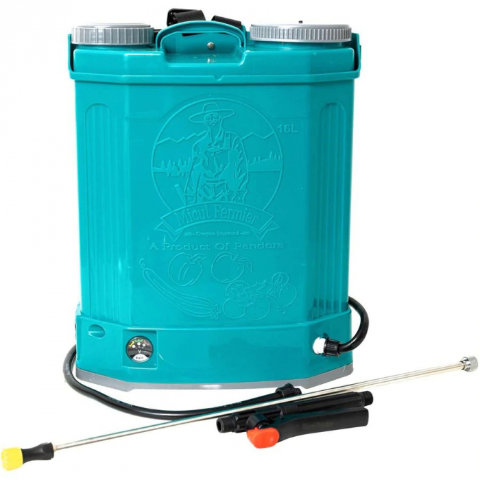 Elektromos locsolószivattyú akkumulátorral, 16 liter, 5 bar, Little Farmer (Pandora), új modell [3]
