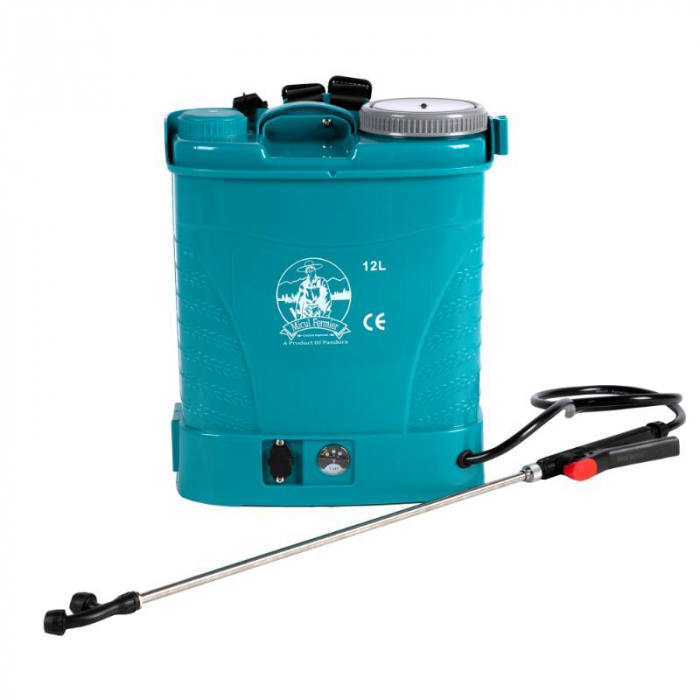 Elektromos öntözőszivattyú Little Farmer (Pandora) 12 liter, 5 bar, nyomásszabályozó, kék, professzionális [3]