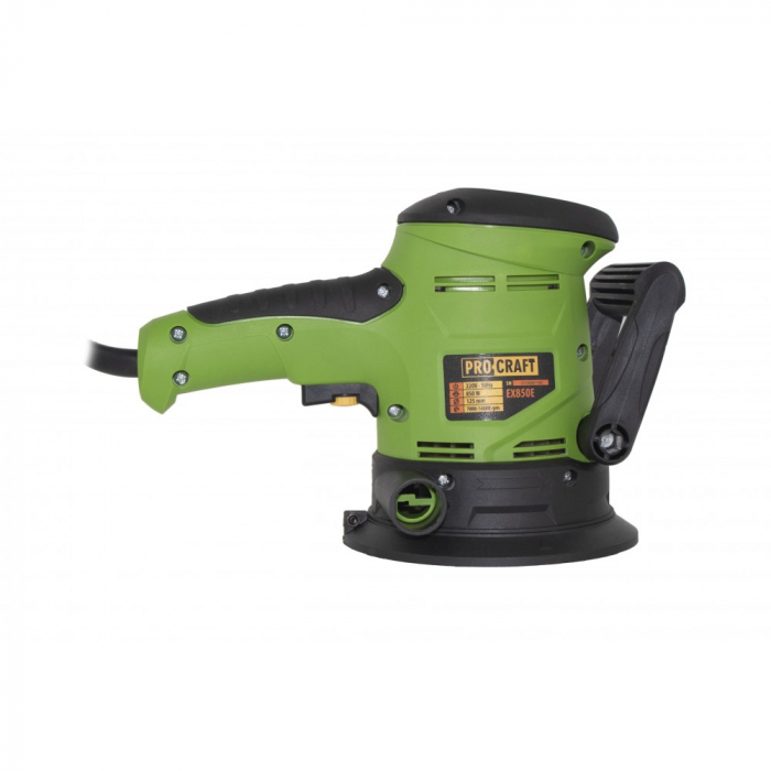 Excentrikus csiszológép ProCraft EX850E, 850 W, 14000 ford./perc, Ø125 mm [4]