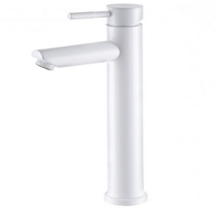 Fehér magasmedencés keverő Mixxus SUS-001-A High White, egyhengeres, matt színű [2]