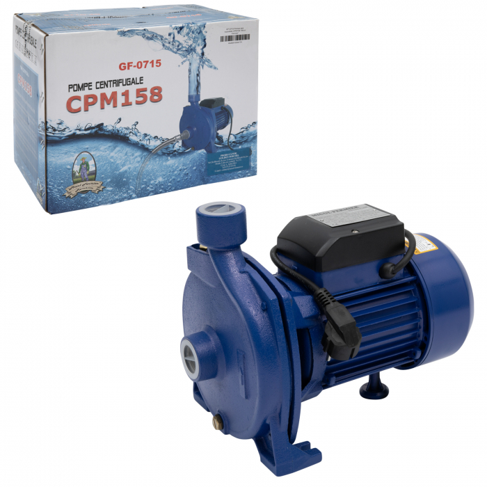 Felszíni vízszivattyú DRK CPM158 (Large Lazio) 750 W, 2850 rpm, szívás 9 m, kisülés 36 m [5]