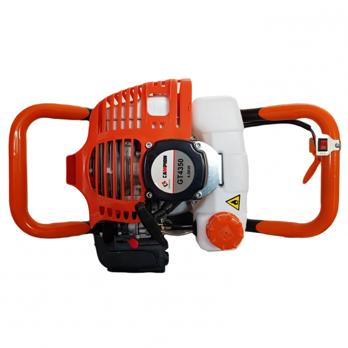 Földfúró 2 ütemű bajnok, 8 LE, 52 CC, 9000 rpm, Ø60 - Ø300, fúrószár nélkül [6]