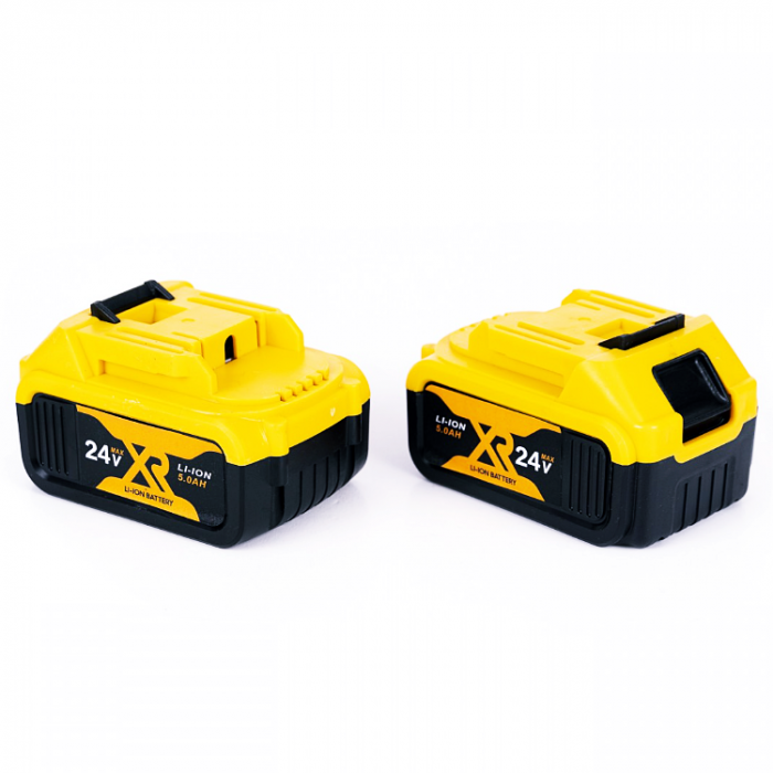 German Meister Akkus fűrész, Orrfűrész típusú, 24 V, 5000 mAh, 4 penge különböző modellekkel, 2 akkumulátor [5]