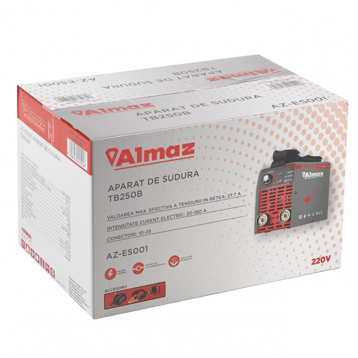 Hegesztőgép Almaz AZ-ES001 TB 250B, 180 A, 1,6 - 5,0 mm [8]