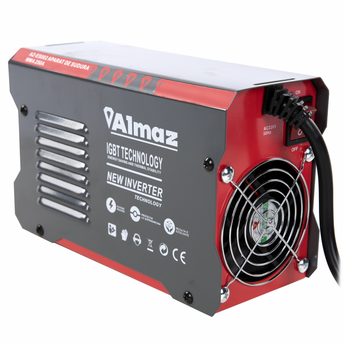 Hegesztőgép Almaz Ez-Es002 MMA 250 A, elektróda 1,6 - 5 mm, tartozékok mellékelve [3]
