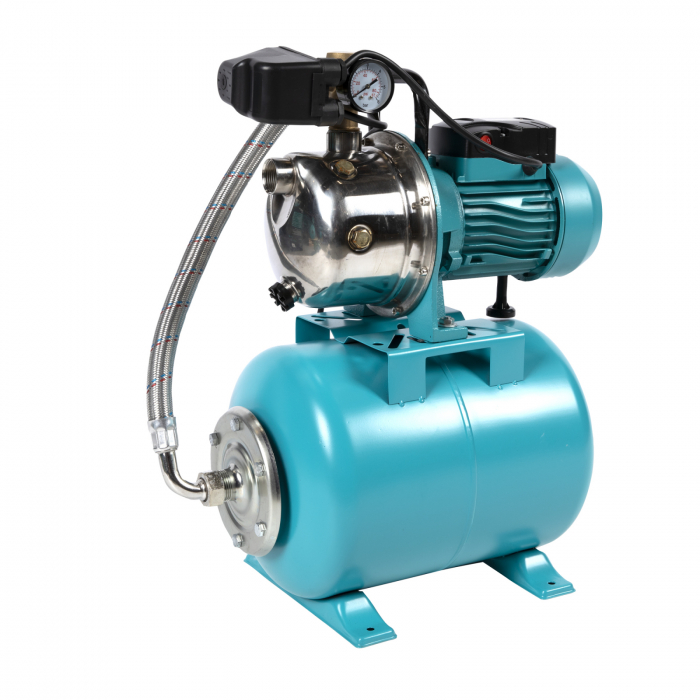 Hidrofor, 24 liter, Detoolz, 0,75kW/1HP AUJET 100B, abszorpció 9 m, magasság 45 m, 3.3 mc/h [3]