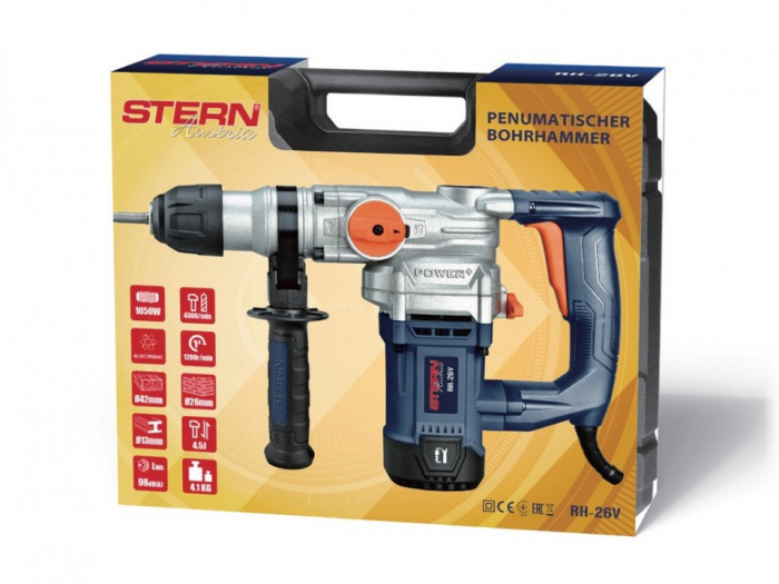 Kalapács Stern RH26V,, 1050 W, 1200 rpm, 4.5 J, AKT [2]