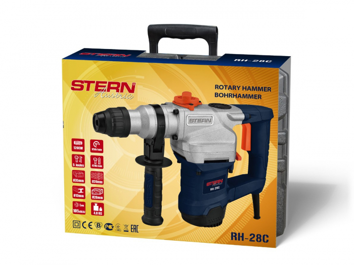 Kalapács Stern RH28C, 1200 W, 880 rpm, 4 J, AKT [2]