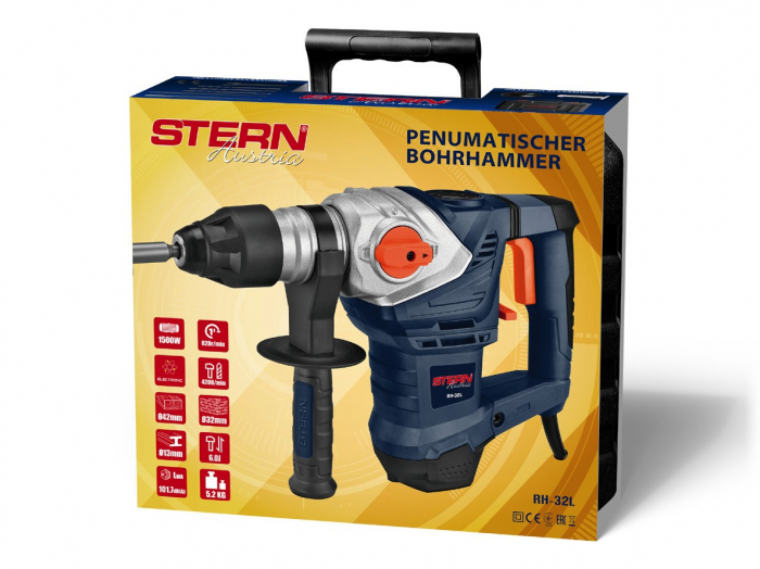 Kalapács Stern RH32L, 1500 W, 820 rpm, 6 J, AKT [2]