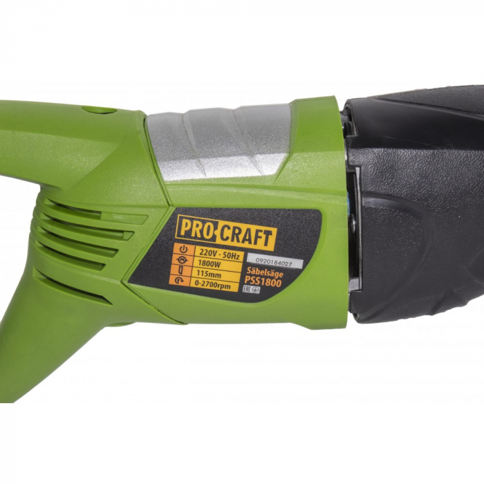 Kardfűrész Procraft PSS1800, 1800 W, 115 mm [3]