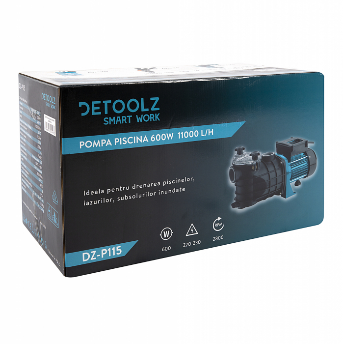 Medence szivattyú 600 W, 11000 l / óra [3]