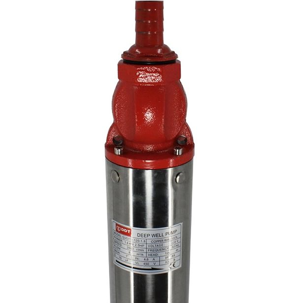 Merülő mélyacél szivattyú, DDT QJD12-120, 1800 W, 12 turbina, 15 m kábel [2]