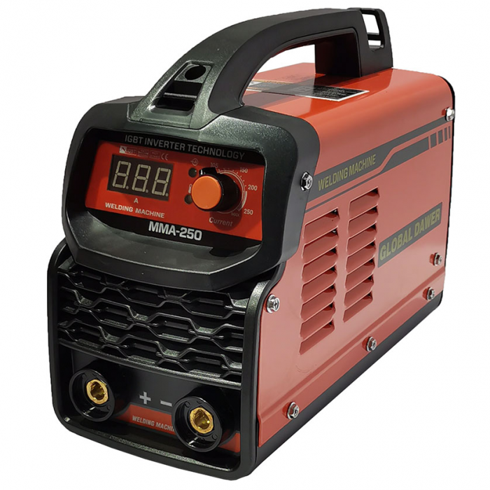 MMA hegesztő inverter, Global Dawer, 250 A, 2,5 - 4 mm [2]