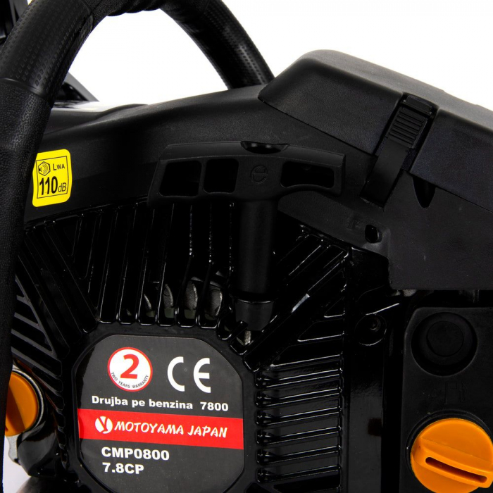 Motofierastrau MotoYama, 7.8 Cp, 52 cm3, 40 cm láma, hangmagasság 0.325, 8500 ford./perc [3]