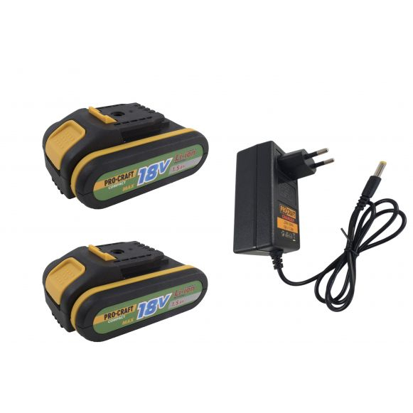 Önmetszés 2 x 18 V-os elemekkel, Procraft PA18C, 1300 ford./perc [4]