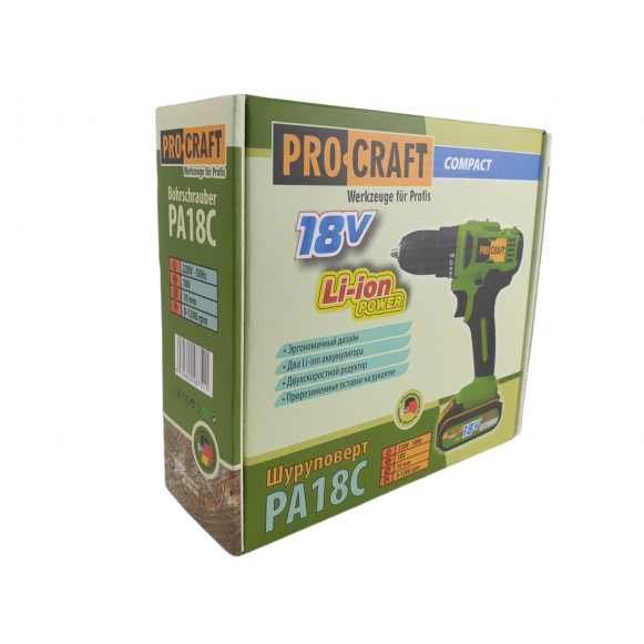 Önmetszés 2 x 18 V-os elemekkel, Procraft PA18C, 1300 ford./perc [5]