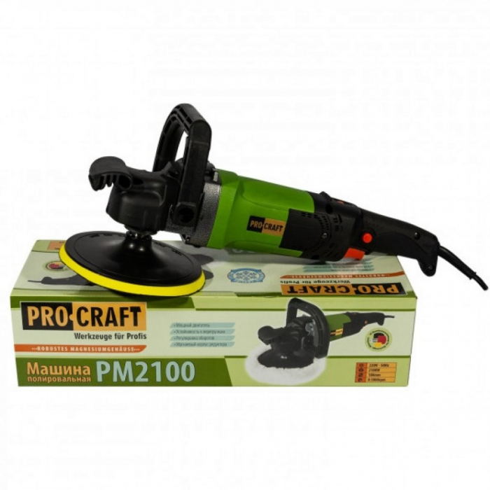 Polírozó gép Procraft PM2100, 2100 W, 3000 ford./perc, 180 mm [4]