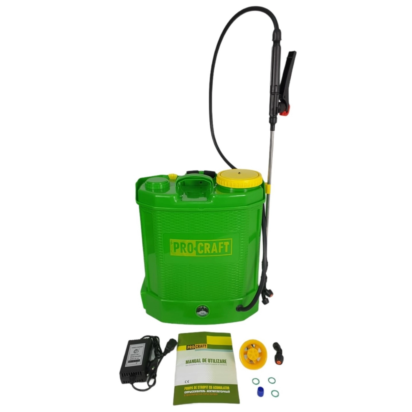 Procraft vezeték nélküli permetező szivattyú, 12 literes, 8 Ah akkumulátor, 12 V + Lance 2.8m [2]