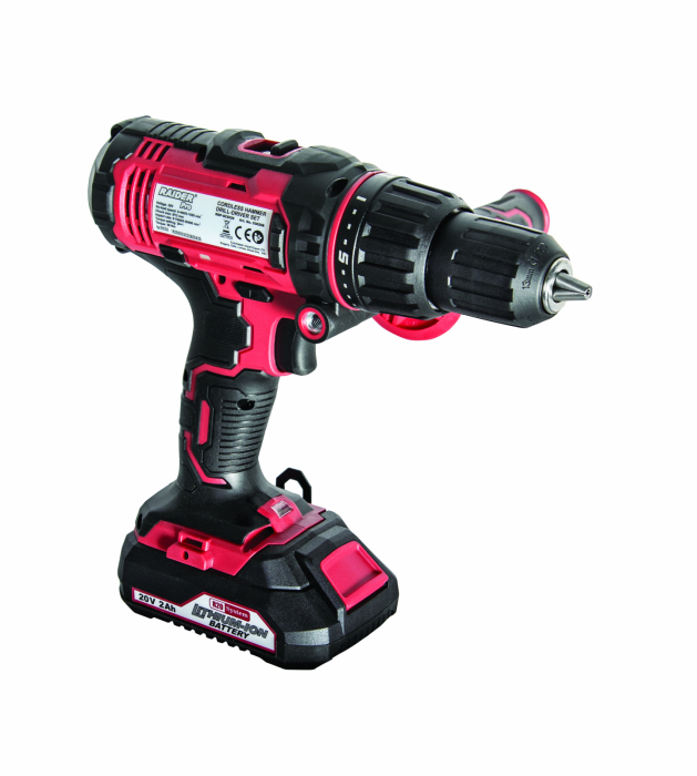 R20 Ütős fúró/csavarhúzó 20V 13mm 50Nm 2 x 2Ah RDP-SCDI20 szett [3]