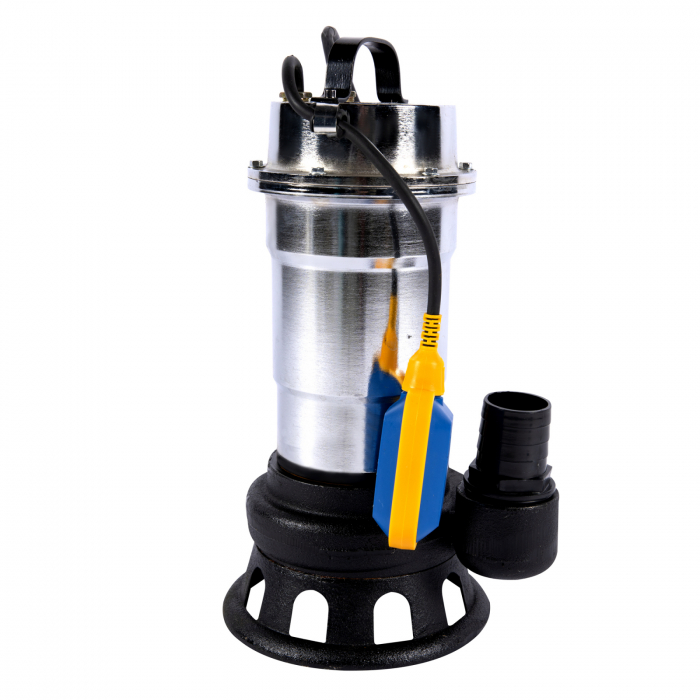 Rozsdamentes acél piszkosvíz-szivattyú SWP-750-50F 3.1KW úszó PU208, 20 m, 25 mc / h + tömlő 20m végekkel [3]