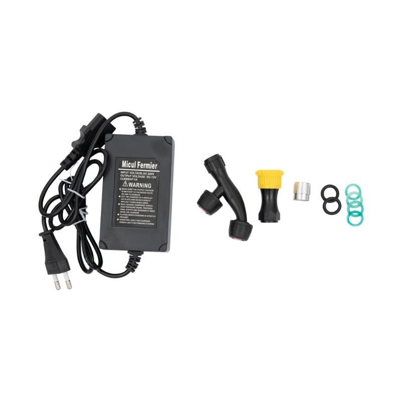 Small Farmer vezeték nélküli elektromos permetező szivattyú 18 liter, 5 bar, 12 V + hordozható porlasztó + 2,7 m kihúzható lándzsa [5]