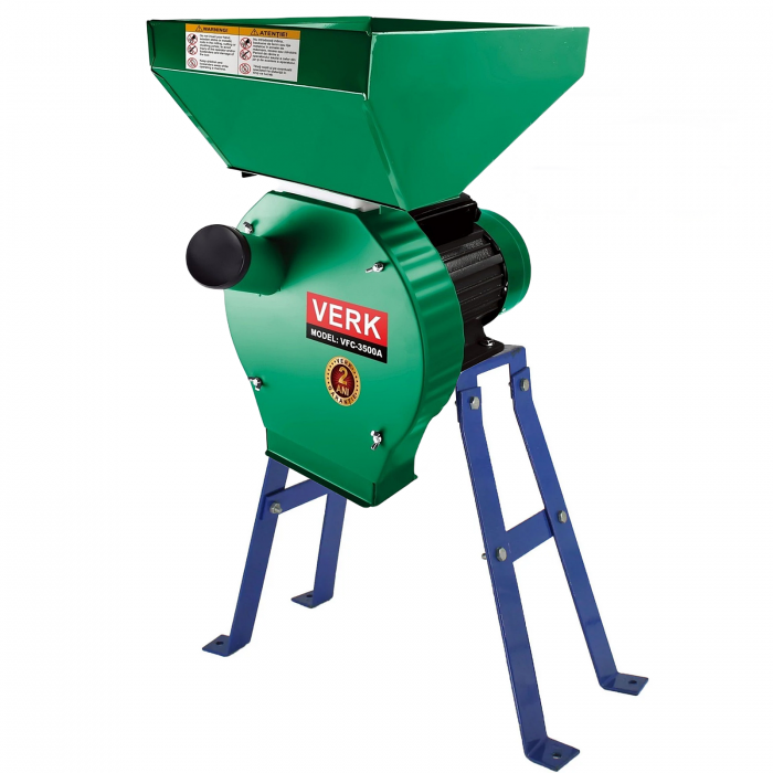 Verk, Elektromos malom, Cséplő, Gabonához, Támasztékkal, 3,5 kW, 350 kg / h, AKT [2]