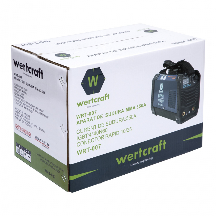 WertCraft WRT-007 hegesztő inverter, 350 A, 1,6 - 4 mm + Automatikus hegesztőmaszk [7]