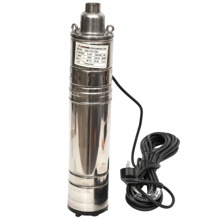 produse nemapate - Búvárszivattyú tiszta vízhez, 1,1 kW, 3 m³/h, csatlakozás 1", leeresztési magasság 140 m, ágyú típus