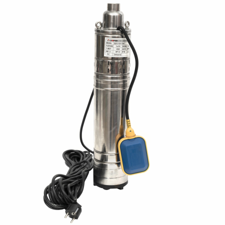 produse nemapate - Búvárszivattyú tiszta vízhez, 1,1 kW, 3 m³/h, csatlakozás 1", ürítési magasság 140 m, ágyú úszóval