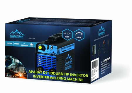 Campina MMA hegesztő inverter, CWI-250B, 250 A, 1,6 - 4 mm [2]