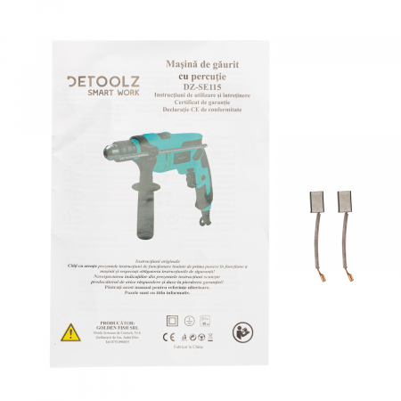 Detoolz 600W ütős fúró (fúró) [5]