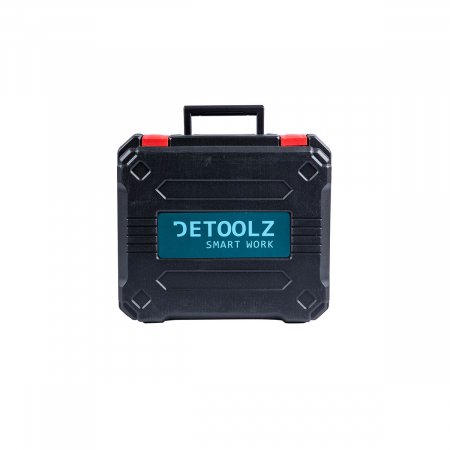 Detoolz fúró és csavarhúzó ütőhangszerekkel 2 Li-Ion elem 18V, 1.3 Ah, tokmány 10 mm [2]