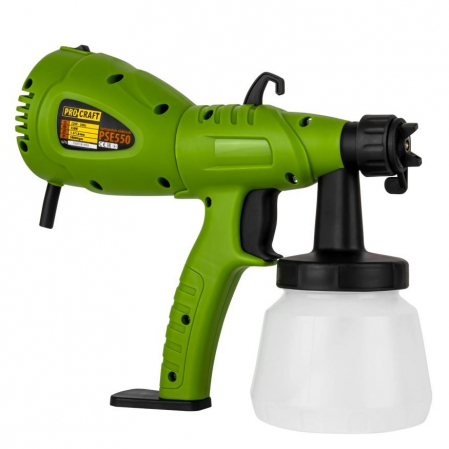 Elektromos meleg levegős és festett fegyverek - Elektromos festékpisztoly Procraft PSE550, 550 W, 640 ml/perc