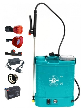 Öntözőrendszerek - Elektromos öntözőszivattyú Little Farmer (Pandora) 12 liter, 5 bar, nyomásszabályozó, kék, professzionális