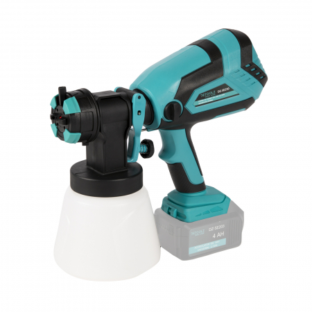 Egyedülálló platformfelszerelés flexi power akkumulátorokkal - Festett pisztoly 18V 600ml / perc tartály 1000ml