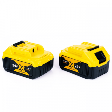 German Meister Akkus fűrész, Orrfűrész típusú, 24 V, 5000 mAh, 4 penge különböző modellekkel, 2 akkumulátor [4]