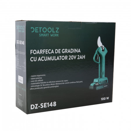 Kerti olló Detoolz 20V 2Ah akkumulátorral [9]
