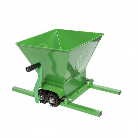 Kézi szőlőtörő, kistermelő Bulgária, polipropilén dobbal, állítható, 350kg, Vat 25 L, zöld