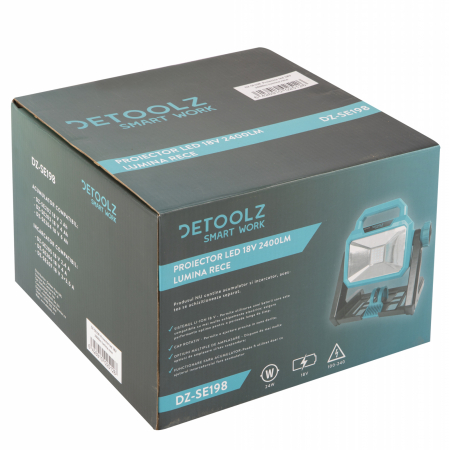 LED projektor 18V 2400lm hideg fény [3]