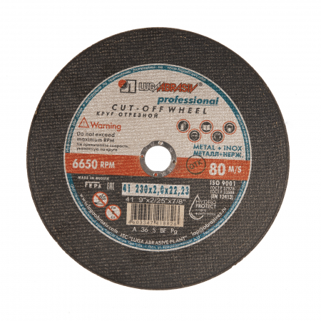 Sarokcsiszoló tartozékok - Lemez LUGA 230x2,0x22,2 2mm grosime (25db)