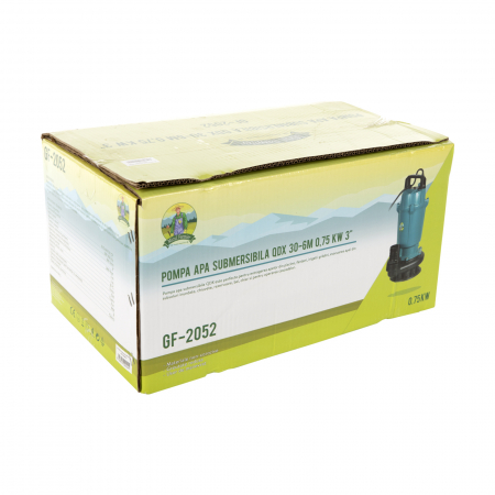 Merülő öntöttvas vízszivattyú, QDX30-6M 0.75KW 3", 500 l / perc [4]