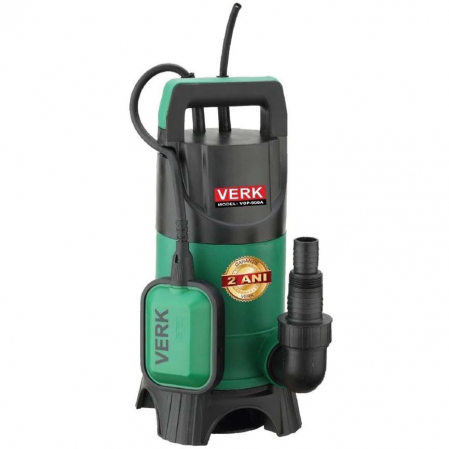 Szivattyúk, motoros szivattyúk, öntöző- és locsolórendszerek - Merülő piszkosvíz-szivattyú Verk VDP-750A, 750 W, 13000 L/h, AKT