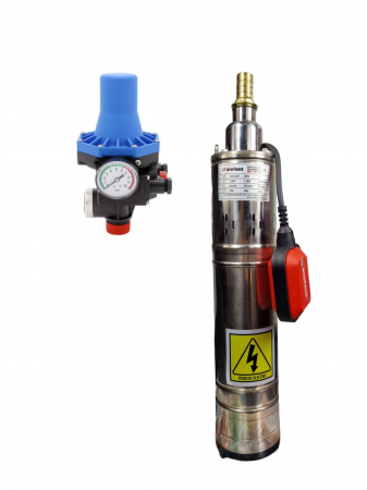 Búvárszivattyúk - Merülő szivattyú Elefant 4QGD1.2-50-0.37-F 1200W, 2850 ford / perc + Automatikus présvezérlés EPC-3