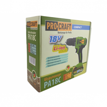 Önmetszés 2 x 18 V-os elemekkel, Procraft PA18C, 1300 ford./perc [4]