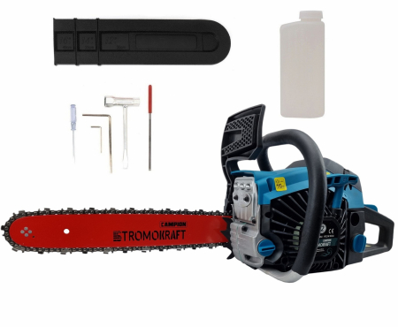 categorie 1 - S-Kraft láncfűrész, 7,8 LE, 52 cm3, 40 cm-es penge, osztás 0,325, 9000 ford./perc