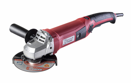 Elektromos sarokcsiszolók - Sarokcsiszoló 125mm 1200W változtatható fordulatszám + bőrönd + 2 tárcsa RD-AG54
