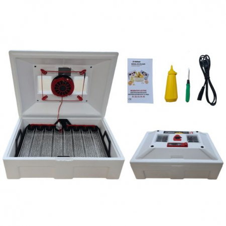 MÉH - Tojás inkubátor ELEFANT E1, 50W, 220V, 30-40C, Páratartalom érzékelő, Automatikus esztergálás