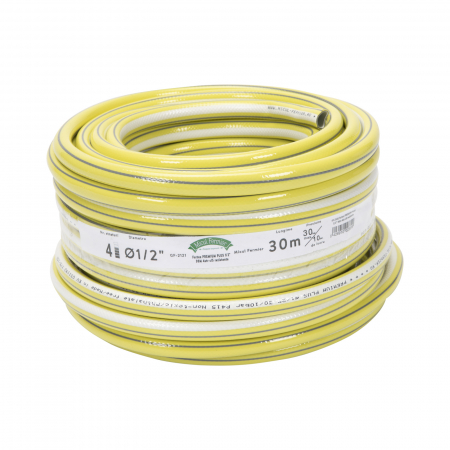 Tömlők, csepegtető szalag és tartozékok - Tömlő PREMIUM PLUS 1/2" 30m 4rétegek 5. osztályú ellenállás