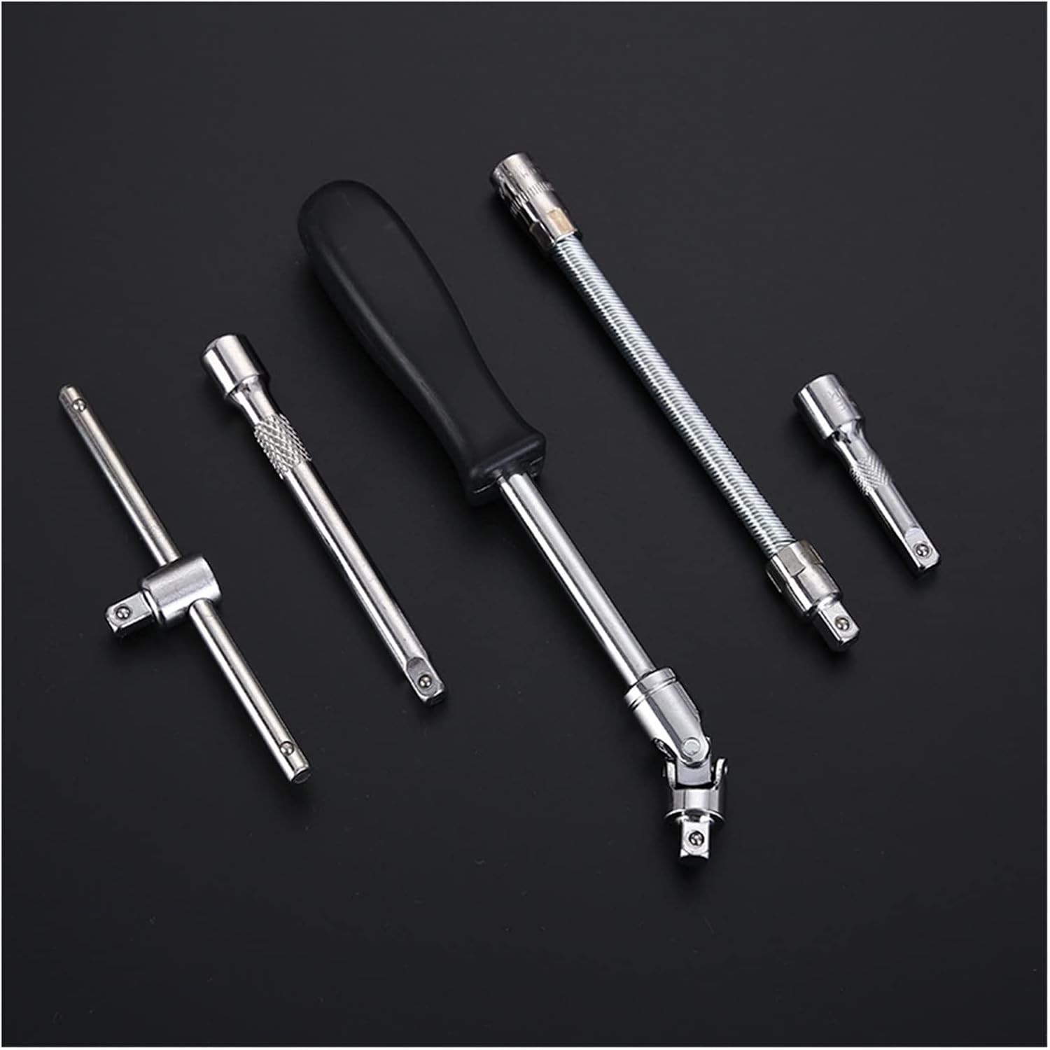 Trusa Chei Tubulare, Set 53 de Piese, Flippy, Surubelnita, Clichet, Tubulare, Imbus, Prelungitor, 27 x 20 x 5 cm, 1.7 kg, Cutie Verde [1]